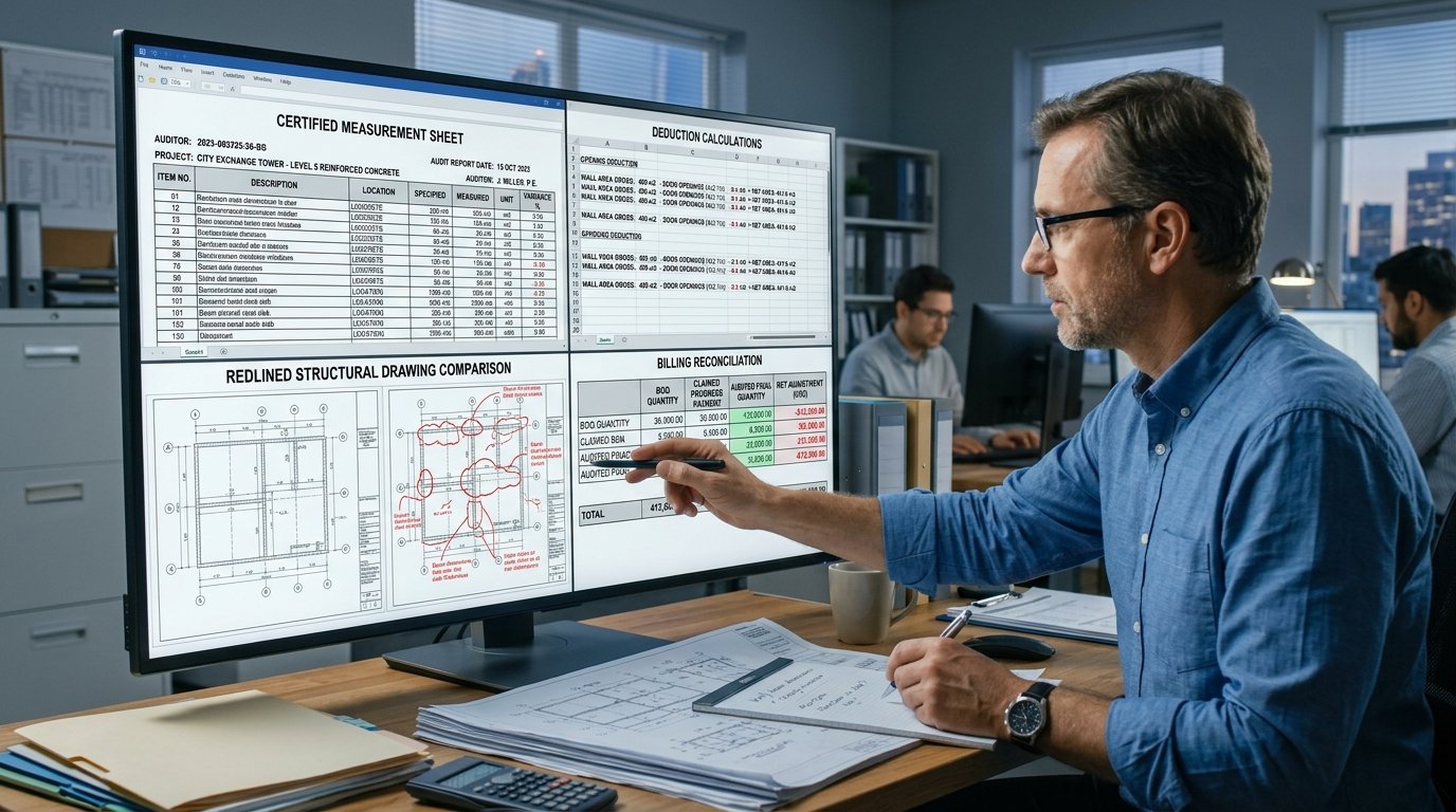 Certified Measurement Sheets and RA Billing Audit Screen
