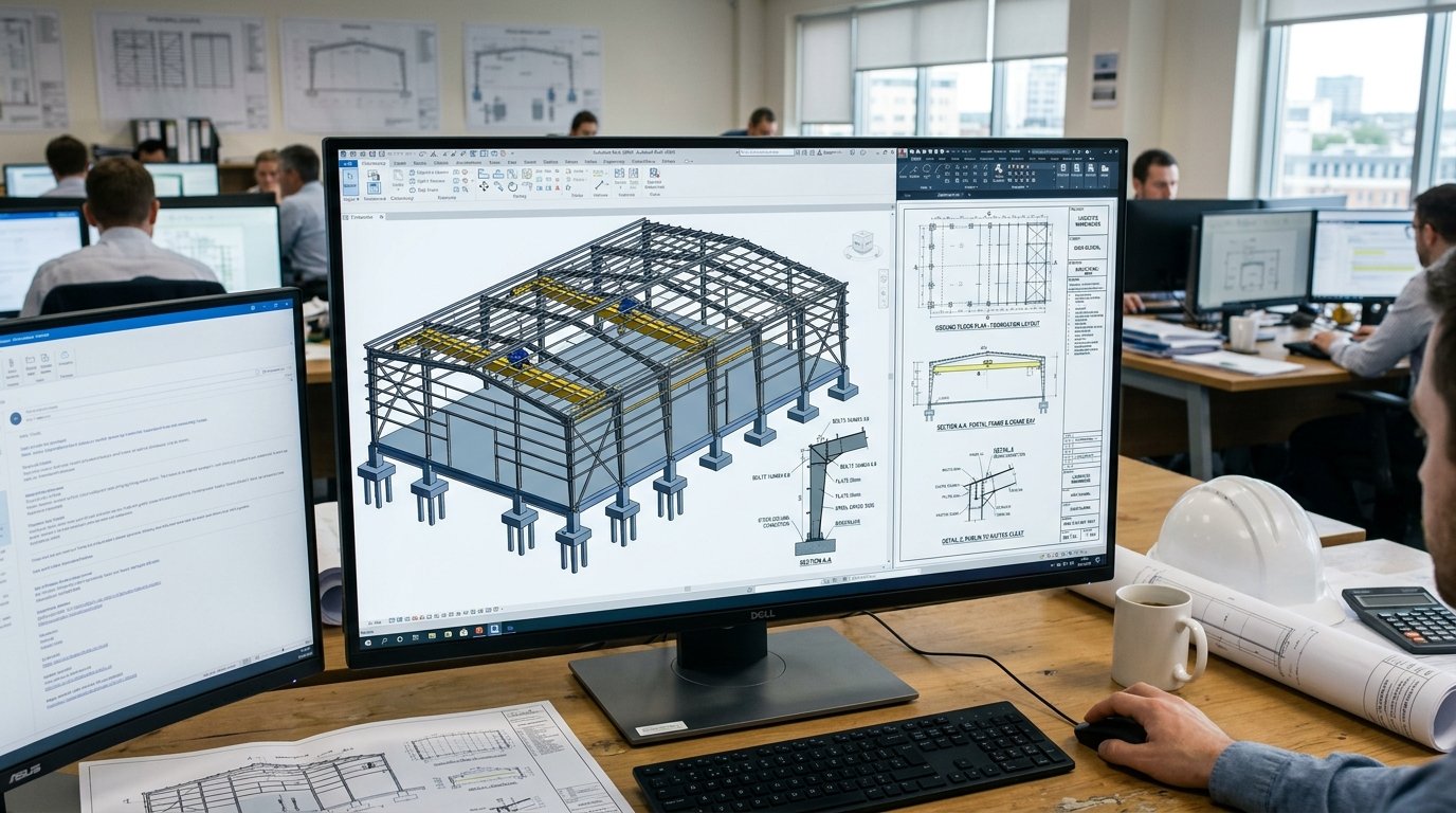 Industrial PEB Steel Structure and BIM Shop Drawing
