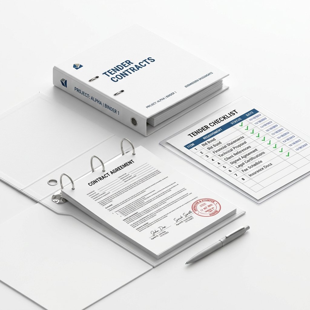 Tender contracts binder
